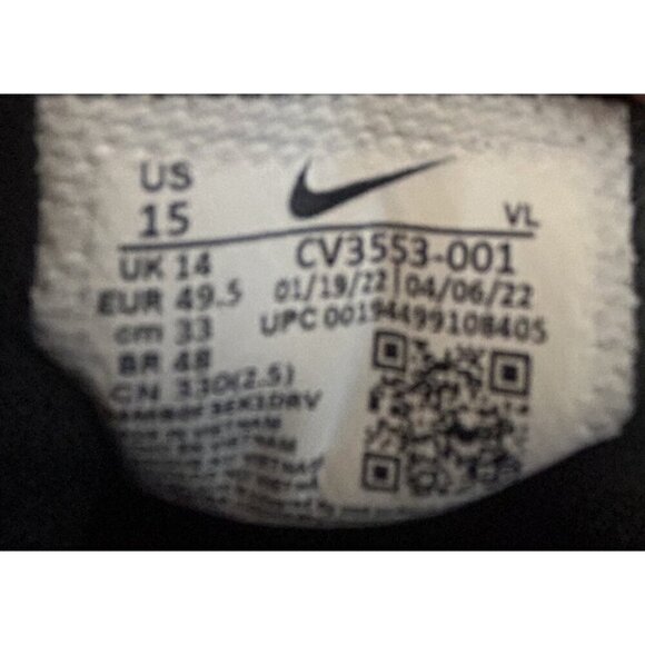 Nike Alpha Huarache Elite 3 Low Baseball Cleats CV3553-001 Size 15 Black Gold - Picture 8 of 8